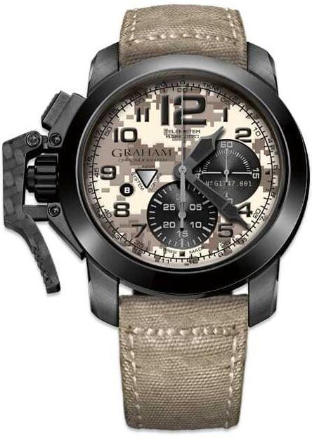 Review Replica Watch Graham Chronofighter Black Arrow Digi Camo 2CCAU.E05A